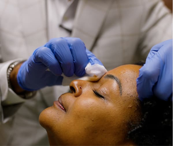 Dermal filler injectable treatment at the Greene Emerald Med Spa.